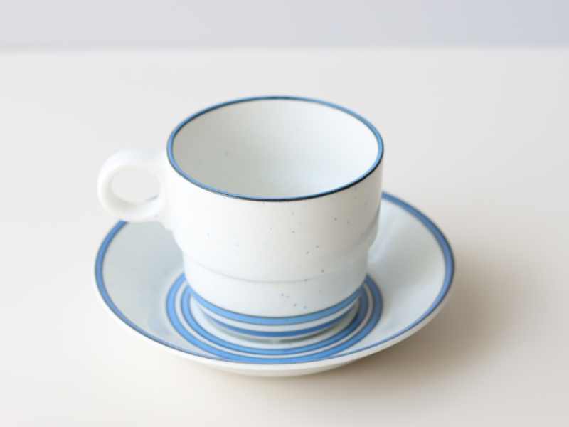 Gustavsberg (グスタフスベリ) Dart(ダート) coffee cup saucer │ 北欧 スウェーデン ヴィンテージ コーヒーカップ 陶磁器