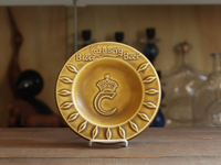 Eslau Carlsberg ビール 広告 アッシュトレイ 灰皿 黄土色 陶磁器 北欧ヴィンテージ デンマーク