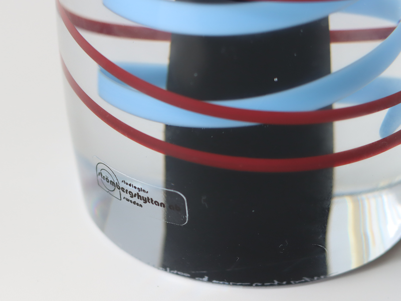【北欧 スウェーデン ヴィンテージ】Strömbergshyttan (ストロンベリヒュッタン)Erik Höglund(エリック・ホグラン)art glass 1991 172/400