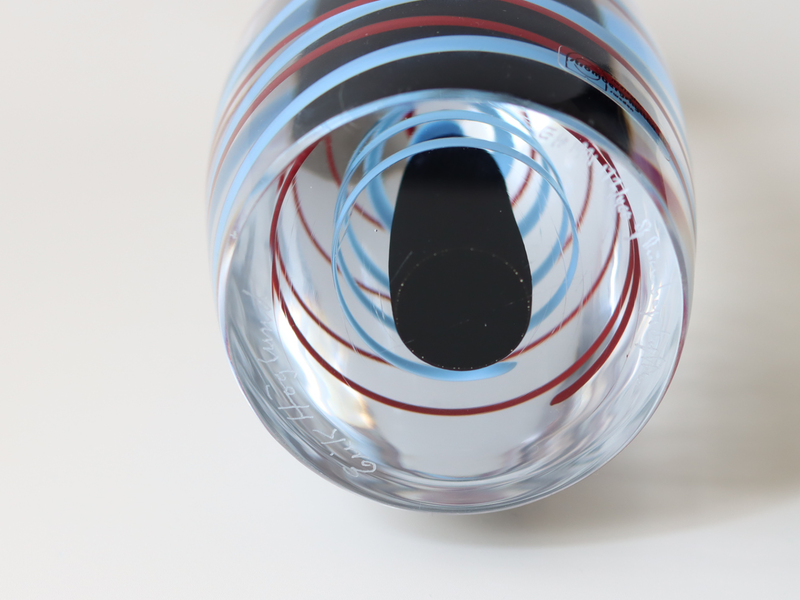 【北欧 スウェーデン ヴィンテージ】Strömbergshyttan (ストロンベリヒュッタン)Erik Höglund(エリック・ホグラン)art glass 1991 172/400