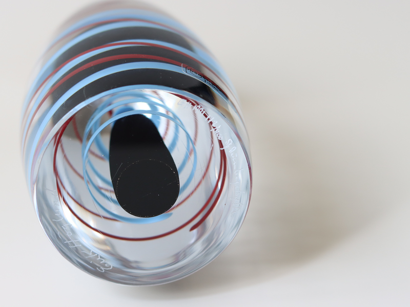 【北欧 スウェーデン ヴィンテージ】Strömbergshyttan (ストロンベリヒュッタン)Erik Höglund(エリック・ホグラン)art glass 1991 172/400