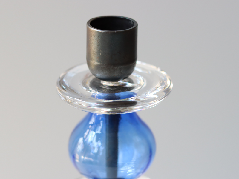 【北欧 スウェーデン ヴィンテージ】Boda (ボダ)Erik Höglund(エリック・ホグラン)candle stand blue