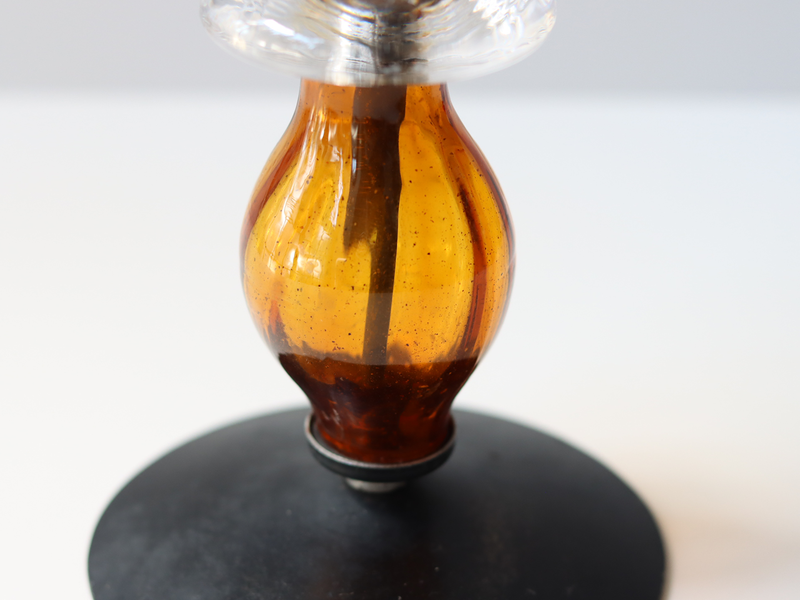 Boda (ボダ)Erik Höglund(エリック・ホグラン)candle stand amber │ 北欧 スウェーデン ヴィンテージ キャンドルスタンド ガラス/アイアン