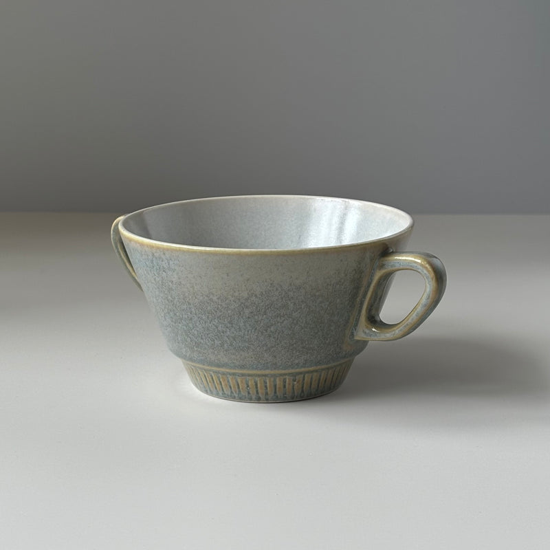 【北欧 デンマーク ヴィンテージ】 Knabstrup (ナブストラップ ) soup cup saucer