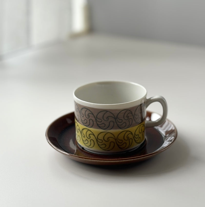 【北欧 スウェーデン ヴィンテージ】Gefle (ゲフレ) EK(エーク) coffee cup saucer