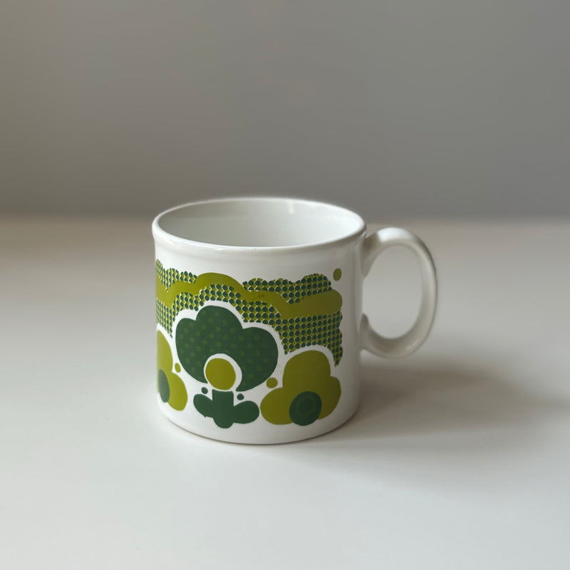【イギリス ヴィンテージ】Staffordshire (スタッフォードシャー)flower mug