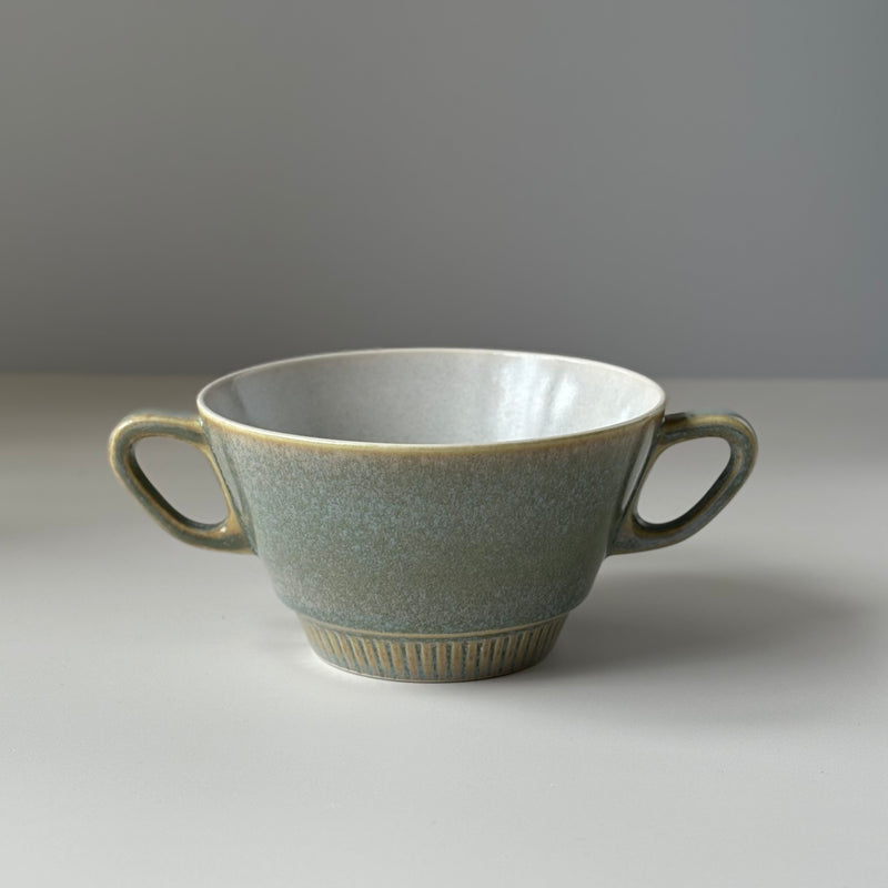 【北欧 デンマーク ヴィンテージ】 Knabstrup (ナブストラップ ) soup cup saucer