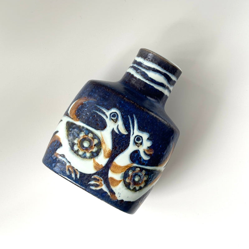 【北欧 デンマーク ヴィンテージ】Royal copenhagen (ロイヤルコペンハーゲン) Baca (バッカ) vase bird 3207 NT