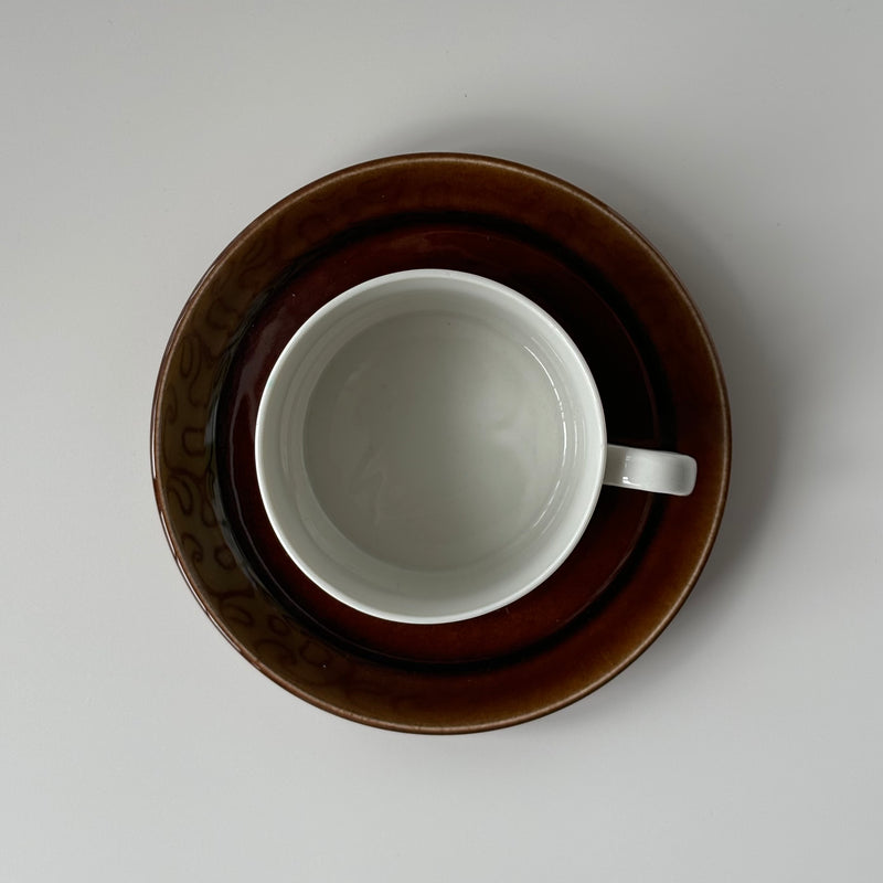 【北欧 スウェーデン ヴィンテージ】Gefle (ゲフレ) EK(エーク) coffee cup saucer