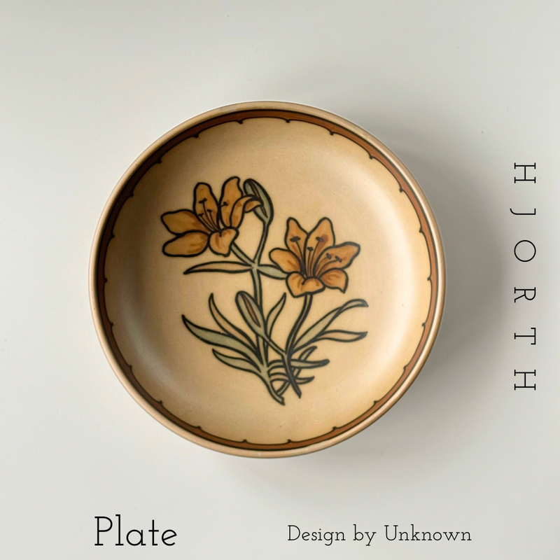 【北欧 デンマーク ヴィンテージ】 Hjorth(ヨート) floral dish