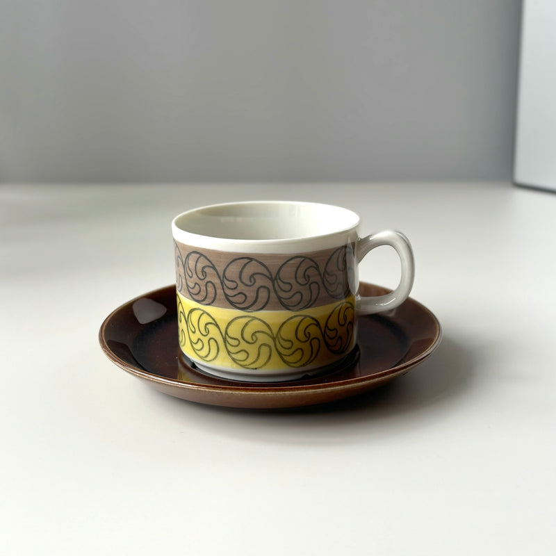 【北欧 スウェーデン ヴィンテージ】Gefle (ゲフレ) EK(エーク) coffee cup saucer