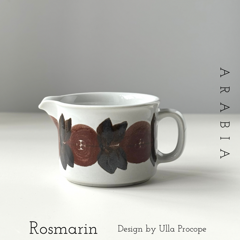 【北欧 フィンランド ヴィンテージ】Arabia (アラビア)Rosmarin(ロスマリン)creamer & bowl