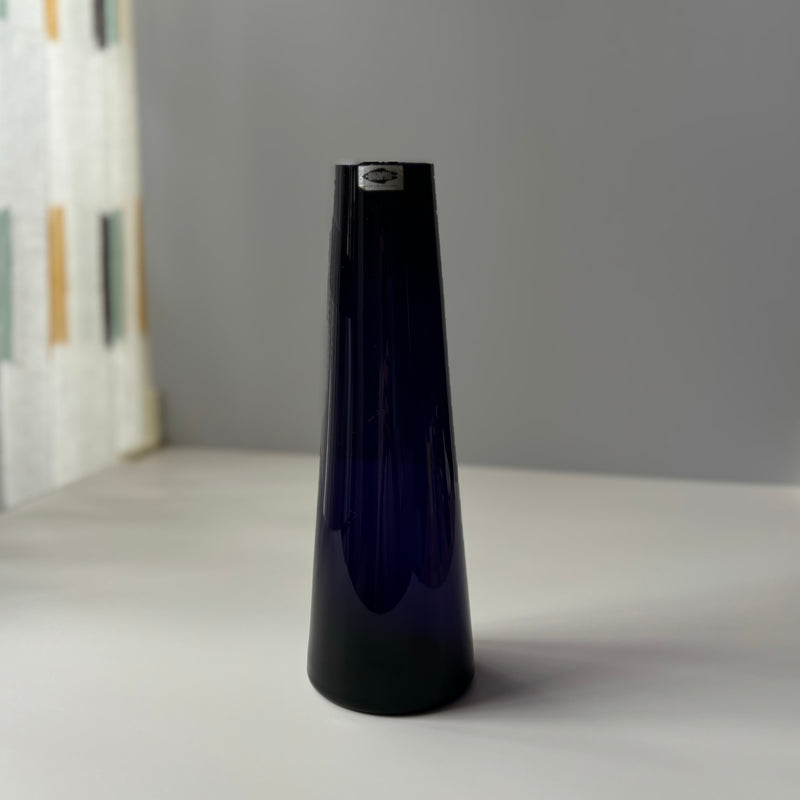 Nuutajarvi(ヌータヤルヴィ) Saara Hopea(サーラ・ホペア)SH105 flower vase lilac │ 北欧 フィンランド ヴィンテージ 花瓶 ライラック ガラス