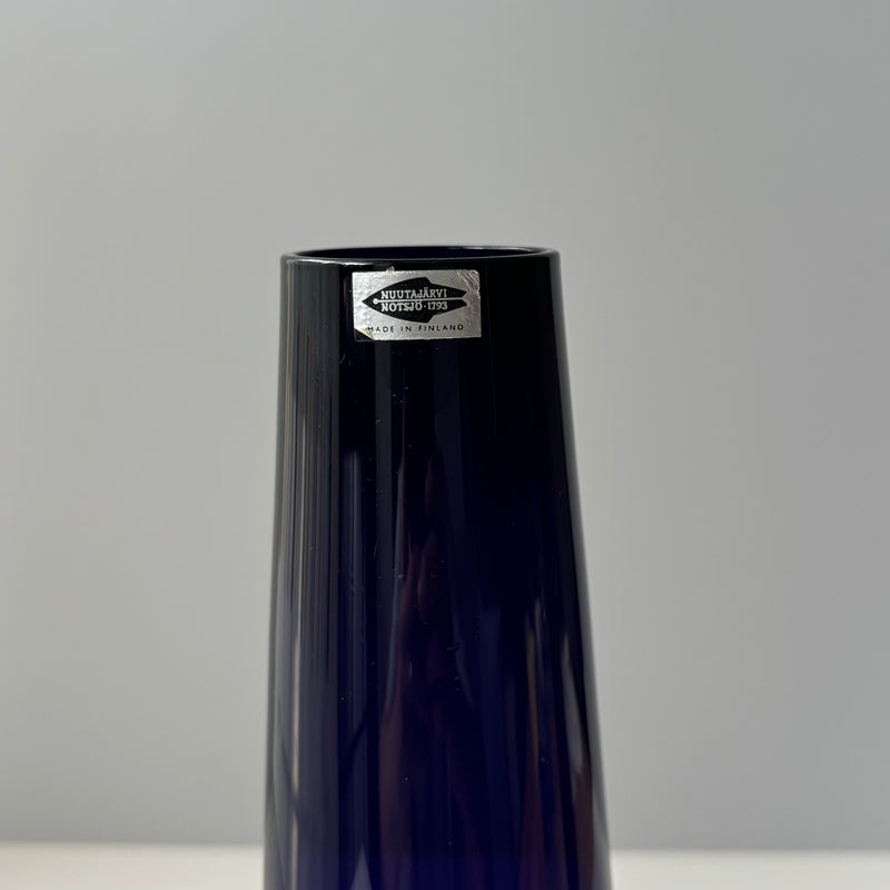Nuutajarvi(ヌータヤルヴィ) Saara Hopea(サーラ・ホペア)SH105 flower vase lilac │ 北欧 フィンランド ヴィンテージ 花瓶 ライラック ガラス
