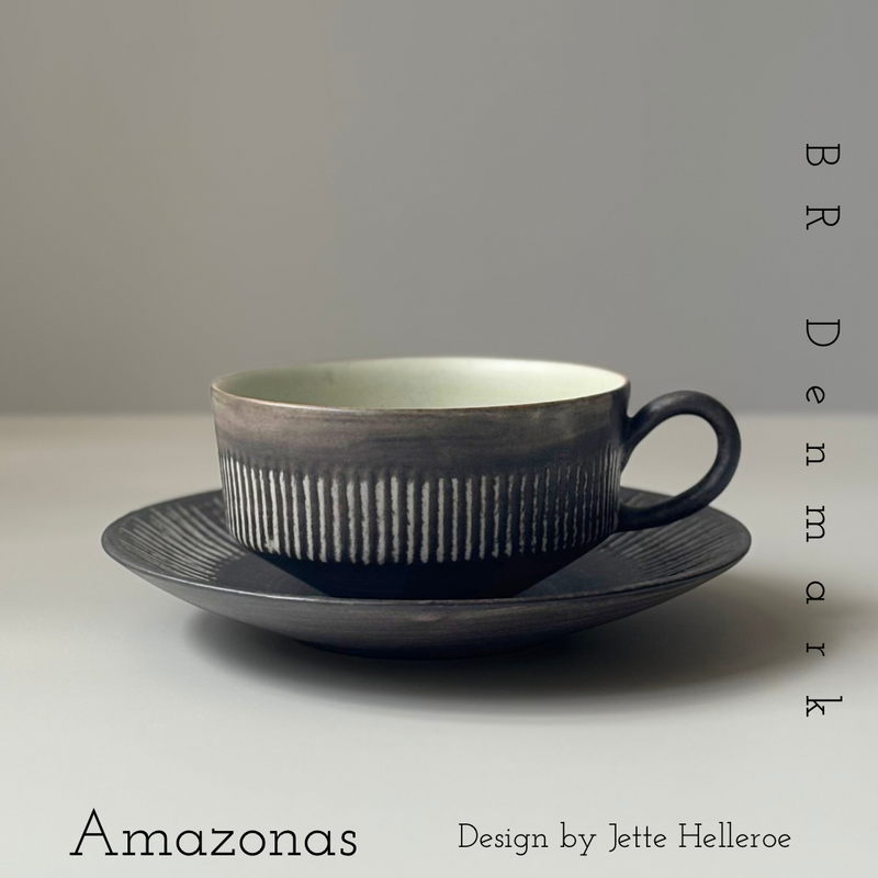 【北欧 デンマーク ヴィンテージ】BR denmark(BRデンマーク) Amazonas(アマゾナス) tea cup saucer