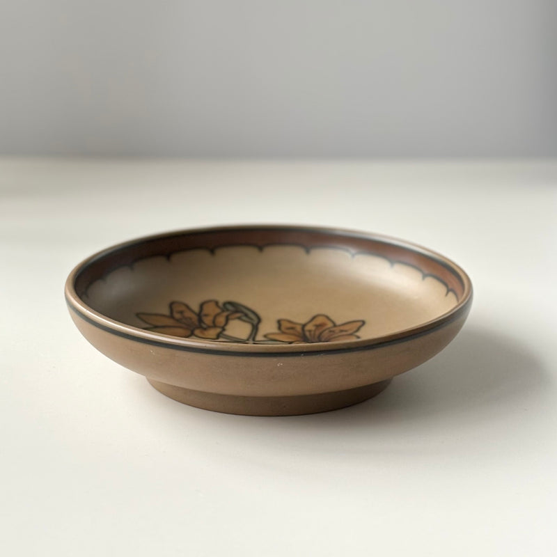【北欧 デンマーク ヴィンテージ】 Hjorth(ヨート) floral dish