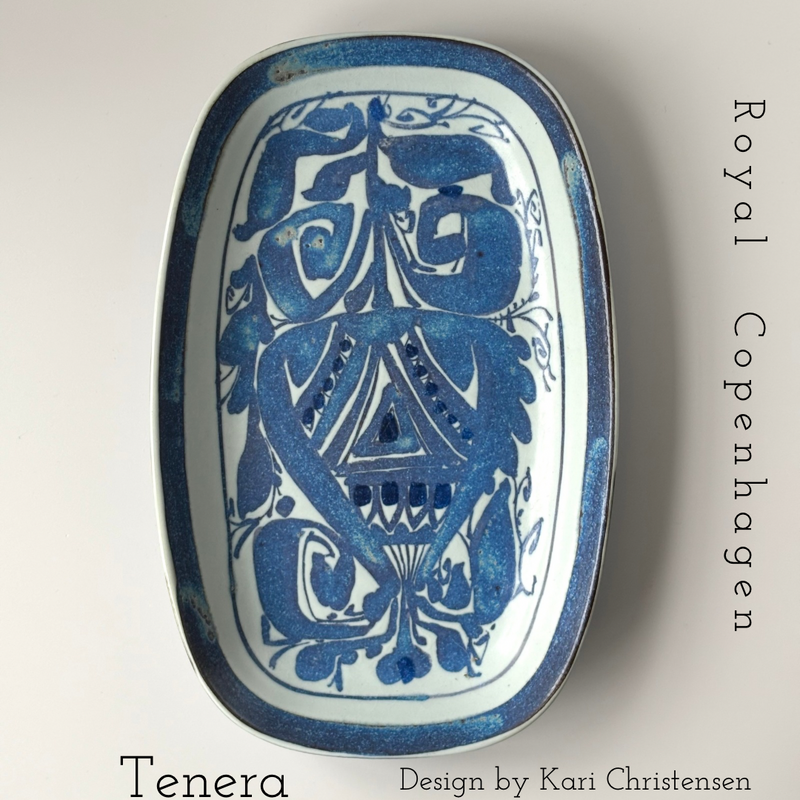【北欧 デンマーク ヴィンテージ】Royal copenhagen (ロイヤルコペンハーゲン) Tenera (テネラ)serving dish
