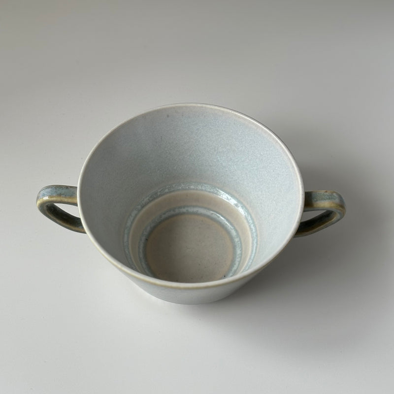 【北欧 デンマーク ヴィンテージ】 Knabstrup (ナブストラップ ) soup cup saucer