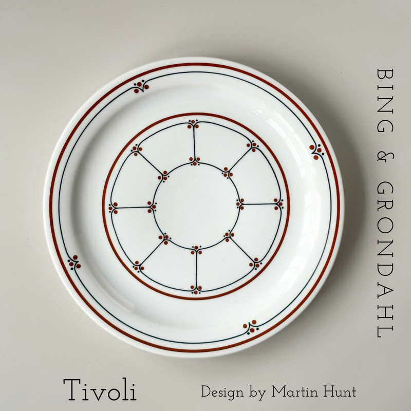 【北欧 デンマーク ヴィンテージ】B&G (ビングオーグレンダール) Tivoli(チボリ) lunch plate