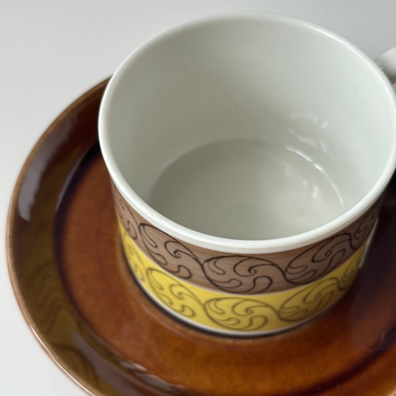 【北欧 スウェーデン ヴィンテージ】Gefle (ゲフレ) EK(エーク) coffee cup saucer