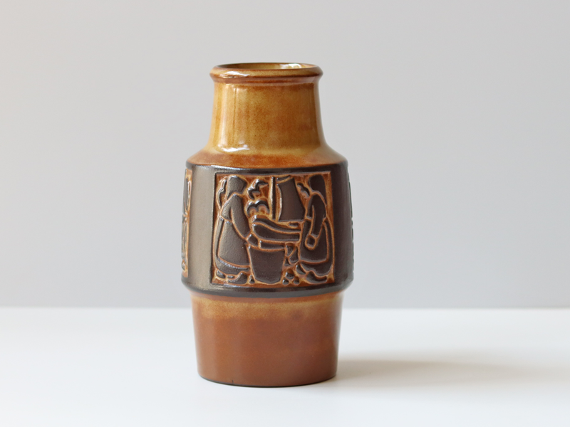 Michael Andersen&son (マイケル・アンダーセン) vase large brown 1801 │ 北欧ヴィンテージ デンマーク 花瓶 陶磁器