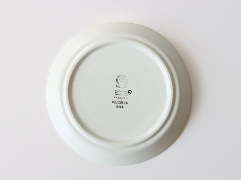 Royal copenhagen (ロイヤルコペンハーゲン) Nucella(ヌセラ) coffee cup saucer blue │ 北欧ヴィンテージ デンマーク 食器 コーヒーカップ 陶磁器