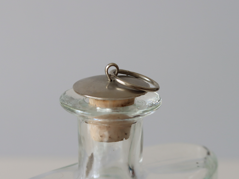 Riihimaen Lasi (リーヒマエンラシ) Erkkitapio Siiroinen(エルッキタピオ・シーライネン)Paukkurauta (パウックラウタ)Bottle H19cm │ 北欧 フィンランド ヴィンテージ 花瓶 ボトル ガラス