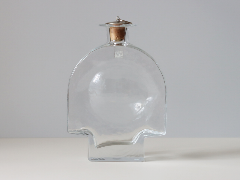 Riihimaen Lasi (リーヒマエンラシ) Nanny Still(ナニー・スティル)Kyynel (キューネル)Bottle H19cm │ 北欧 フィンランド ヴィンテージ 花瓶 ボトル ガラス
