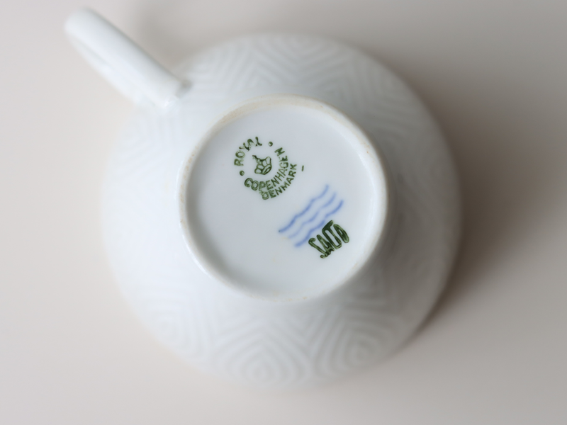 Royal copenhagen (ロイヤルコペンハーゲン) Axel Salto(アクセル・サルト)Salto coffee cup saucer trio │ 北欧ヴィンテージ デンマーク 食器 コーヒーカップ 陶磁器