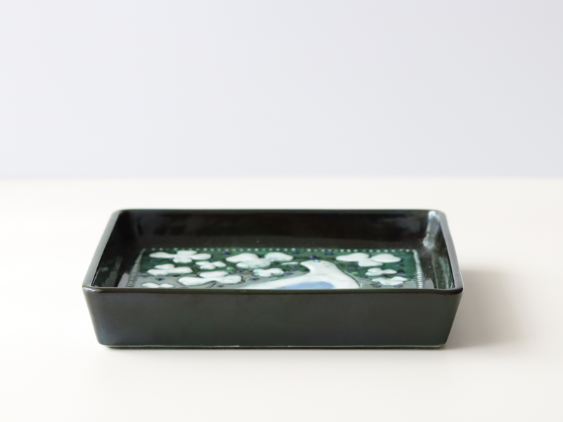 【北欧 スウェーデン ヴィンテージ】Rörstrand(ロールストランド) Sylvia Leuchovius Brid wall plate 94/800