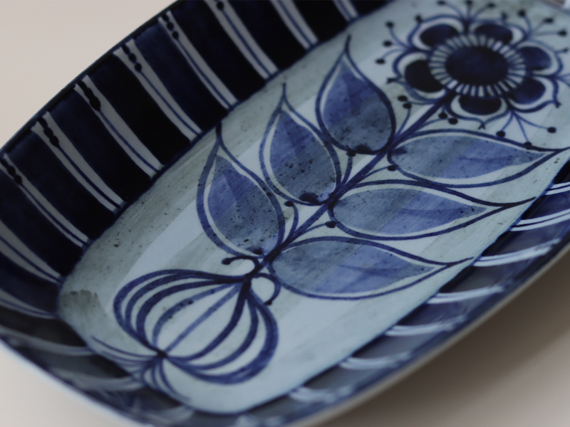 Royal copenhagen (ロイヤルコペンハーゲン) Tenera (テネラ)serving dish floral │ 北欧ヴィンテージ デンマーク 食器 プレート 陶磁器