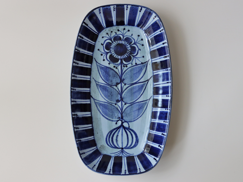 Royal copenhagen (ロイヤルコペンハーゲン) Tenera (テネラ)serving dish floral │ 北欧ヴィンテージ デンマーク 食器 プレート 陶磁器