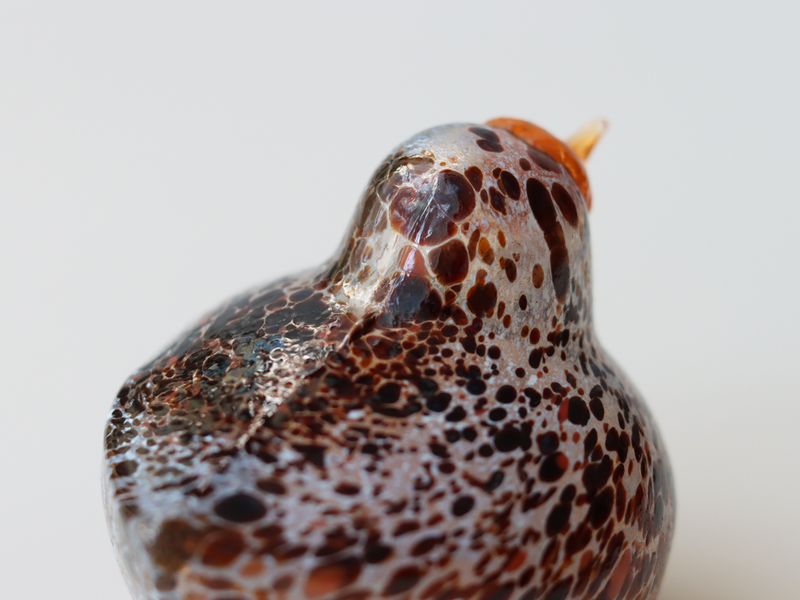 Boda Bird S Bertil Vallien（バーティル・ヴァリーン）│ 北欧 スウェーデン ヴィンテージ 鳥 オブジェ ガラス ブラウン