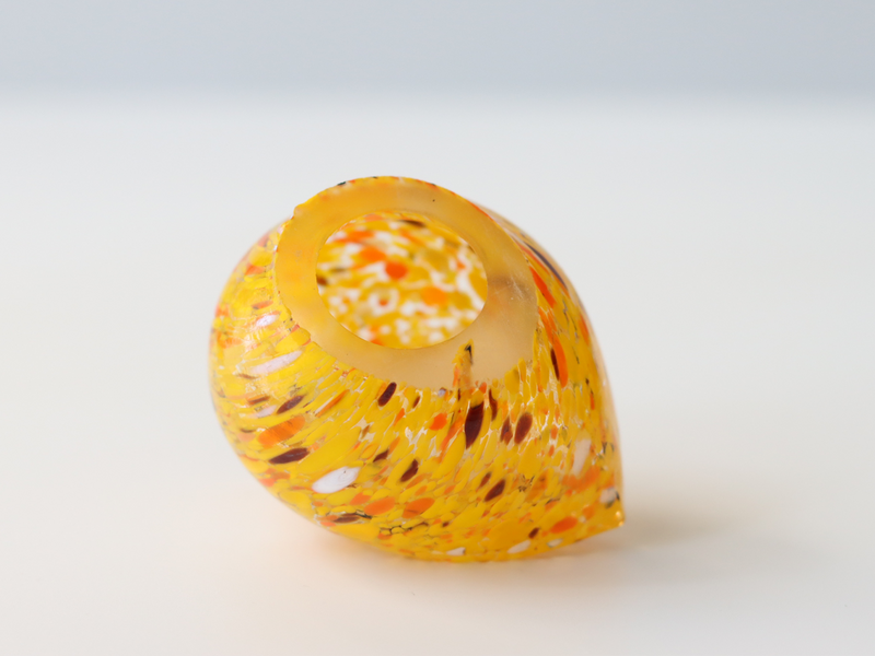 Boda Bird S Bertil Vallien（バーティル・ヴァリーン）│ 北欧 スウェーデン ヴィンテージ 鳥 オブジェ ガラス イエロー/オレンジ