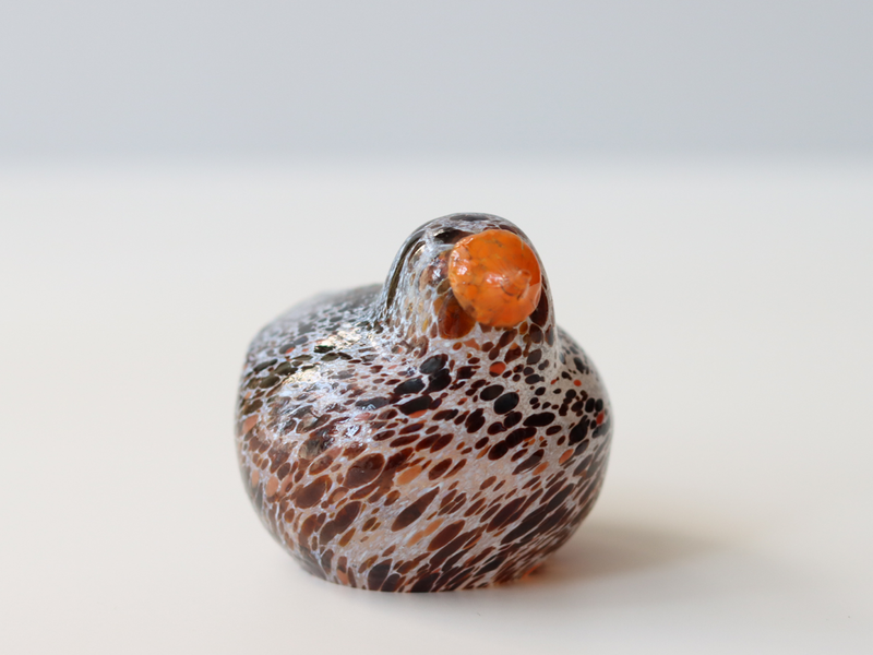 Boda Bird S Bertil Vallien（バーティル・ヴァリーン）│ 北欧 スウェーデン ヴィンテージ 鳥 オブジェ ガラス ブラウン