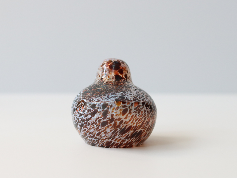 Boda Bird S Bertil Vallien（バーティル・ヴァリーン）│ 北欧 スウェーデン ヴィンテージ 鳥 オブジェ ガラス ブラウン