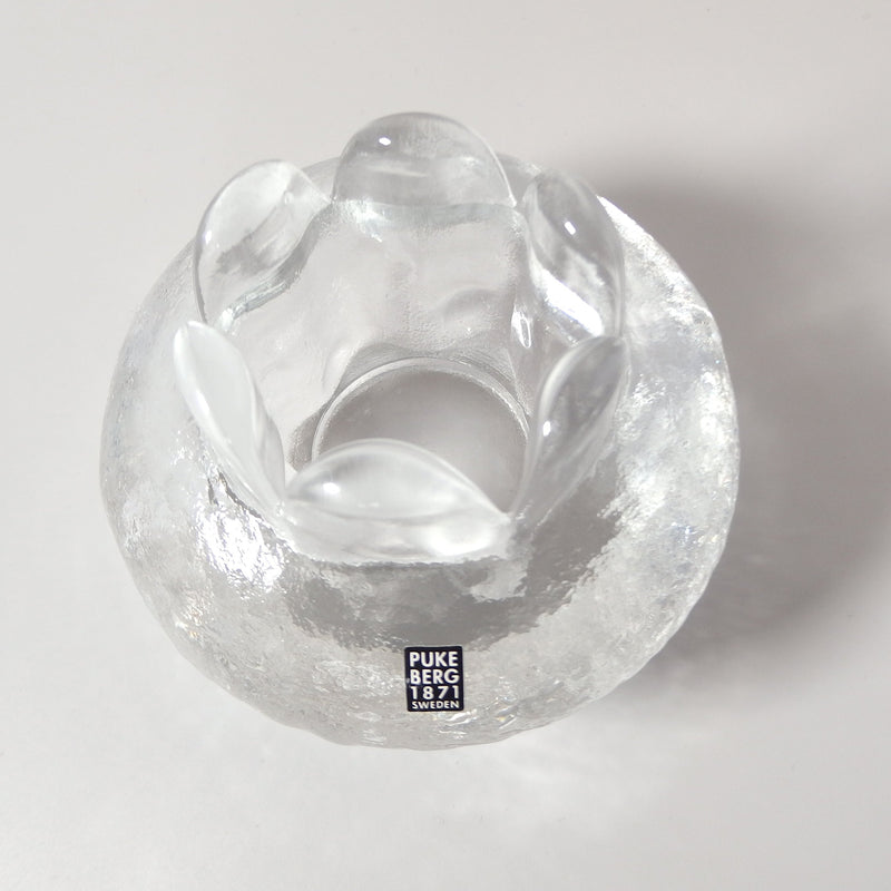 Pukeberg （プーケベリ） candle holder │ 北欧 スウェーデン ヴィンテージ キャンドルホルダー ガラス