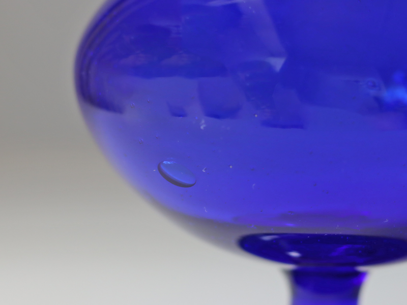 Boda （ボダ）Erik Höglund（エリック・ホグラン）foot vase blue H15cm 2080 │ 北欧 スウェーデン ヴィンテージ ガラスベース 花瓶