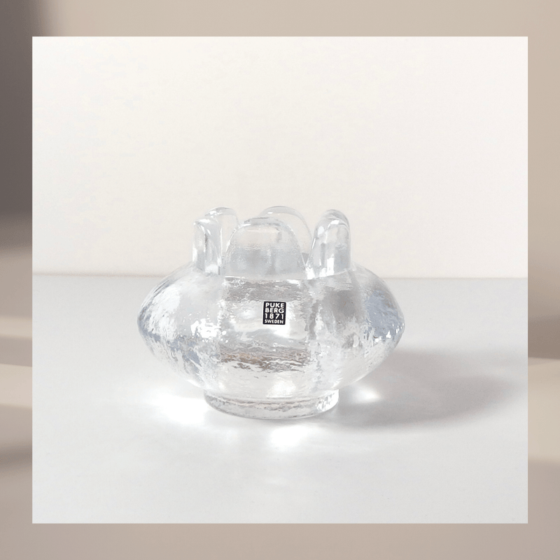 Pukeberg （プーケベリ） candle holder │ 北欧 スウェーデン ヴィンテージ キャンドルホルダー ガラス