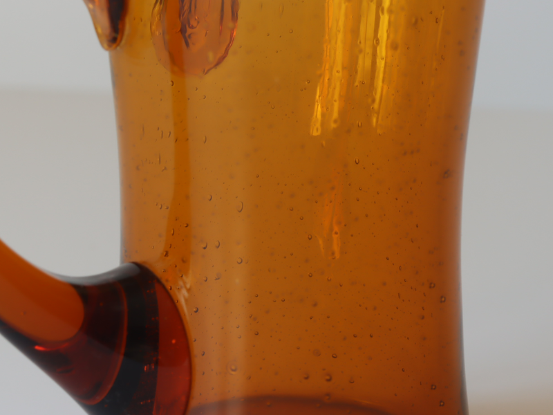 Boda（ボダ） ビアジョッキ グラス アンバー H14.5 2371 / Erik Höglund ｜ 北欧ヴィンテージ スウェーデン