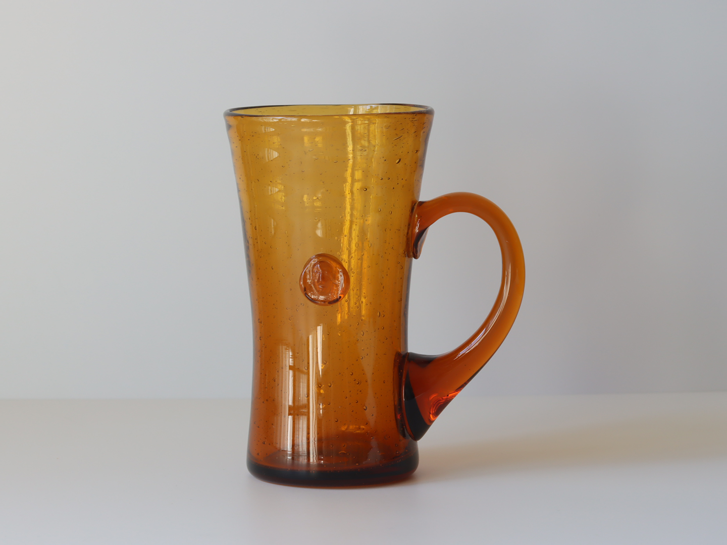 Boda（ボダ） ビアジョッキ グラス アンバー H14.5 2371 / Erik Höglund ｜ 北欧ヴィンテージ スウェーデン