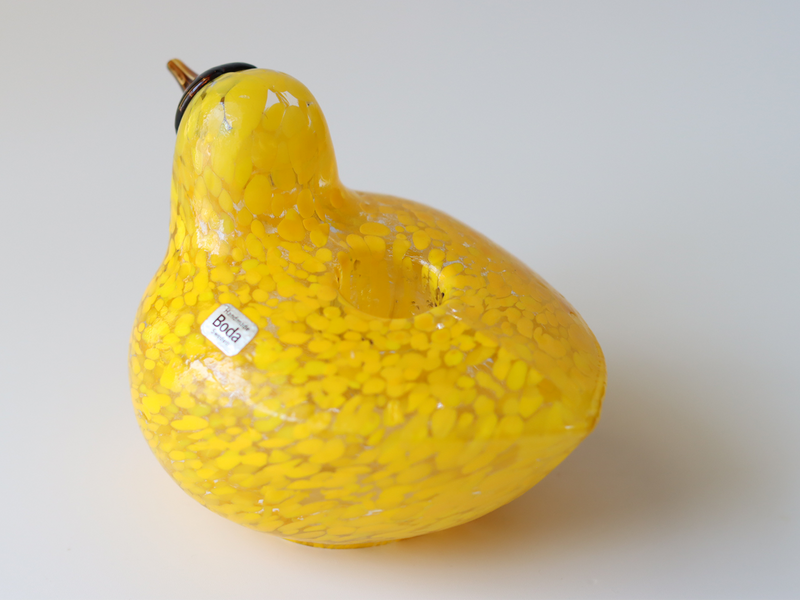 Boda Bird candle Bertil Vallien（バーティル・ヴァリーン）│ 北欧 スウェーデン ヴィンテージ 鳥 ガラス キャンドルスタンド