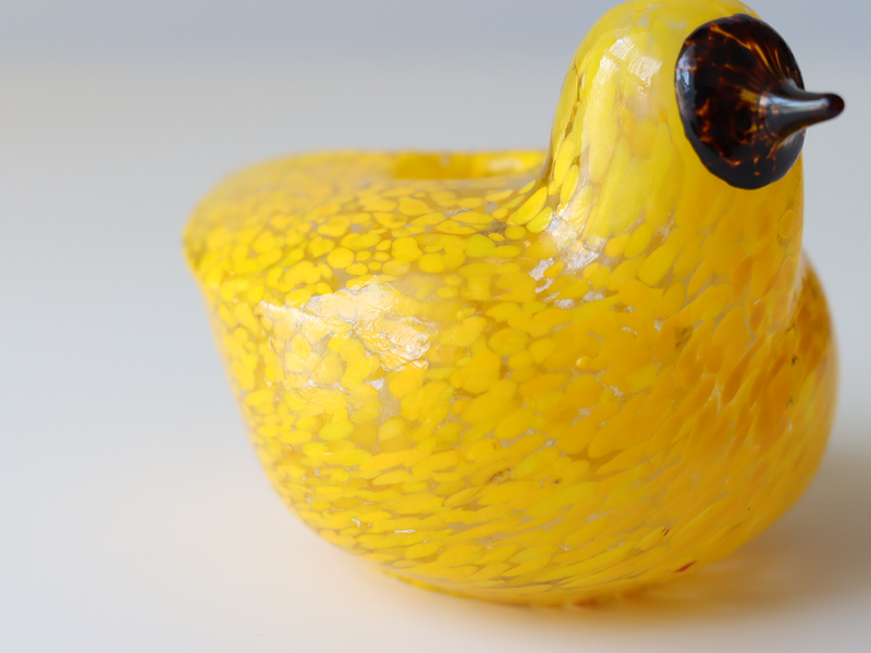 Boda Bird candle Bertil Vallien（バーティル・ヴァリーン）│ 北欧 スウェーデン ヴィンテージ 鳥 ガラス キャンドルスタンド