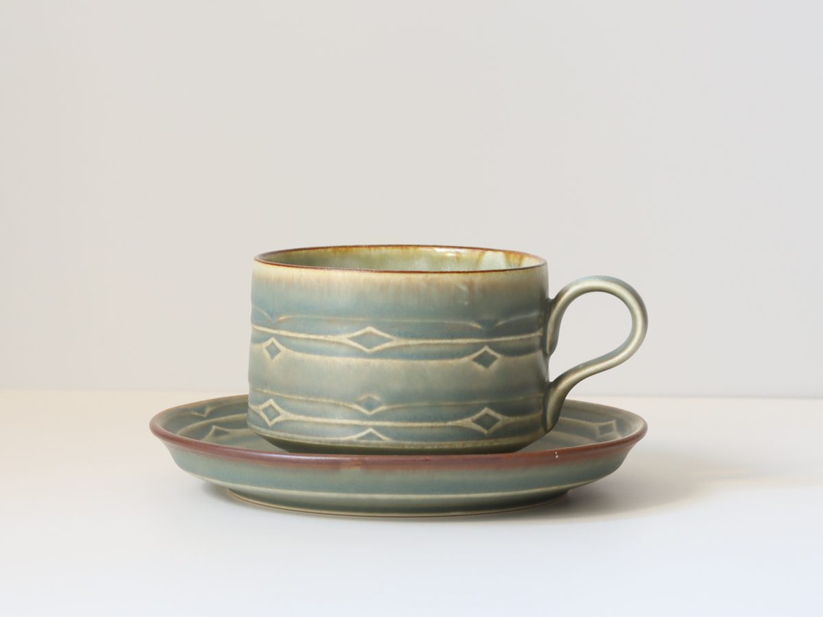 Jens.H.Quistgaard（イェンス・クイストゴー） Rune ティーカップ＆ソーサー ｜ 北欧ヴィンテージ デンマーク