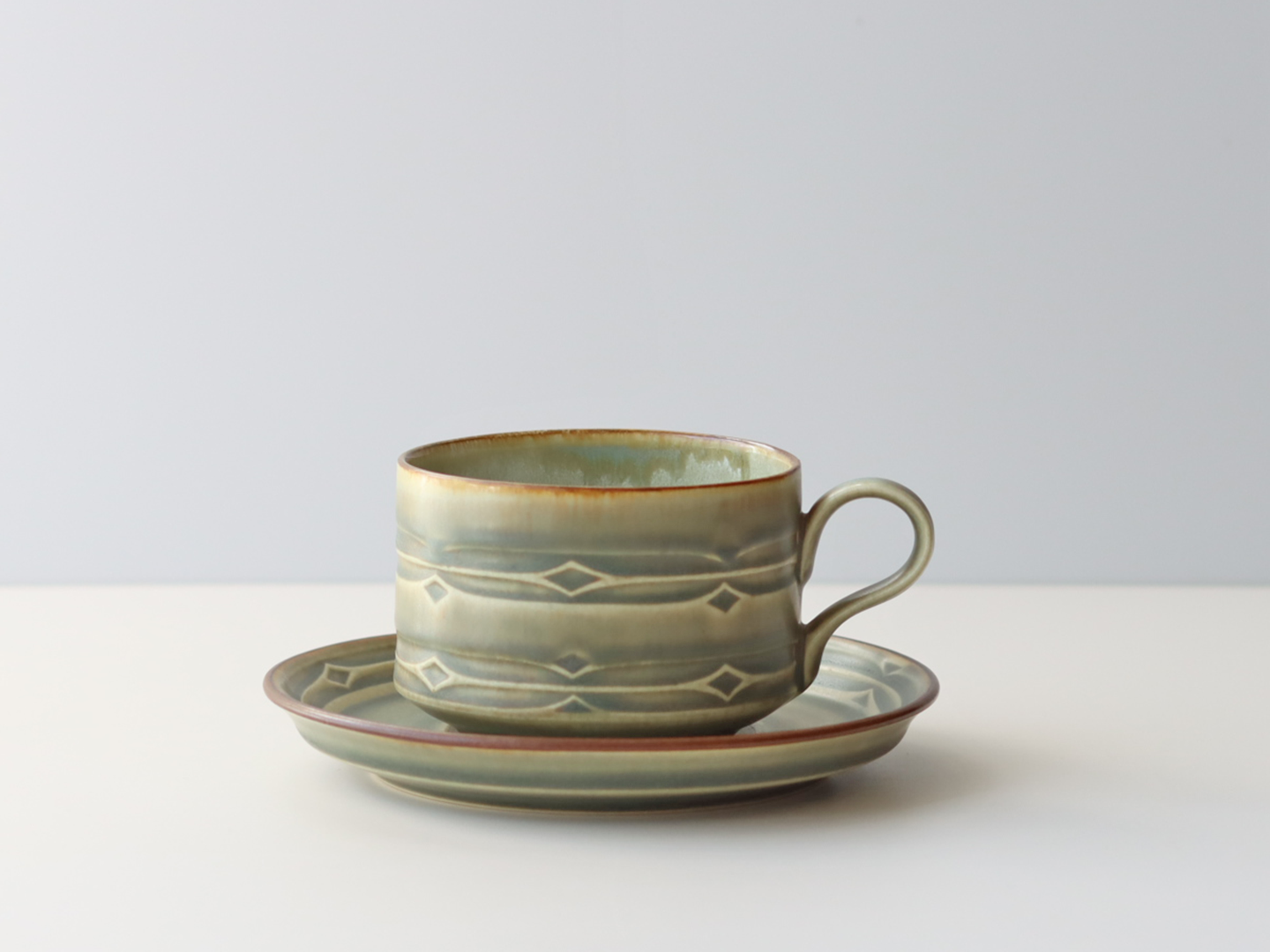 Jens.H.Quistgaard （イェンス・クイストゴー）Rune （ルーン）cup caucer │ 北欧ヴィンテージ デンマーク 食器 コーヒーカップ 陶磁器