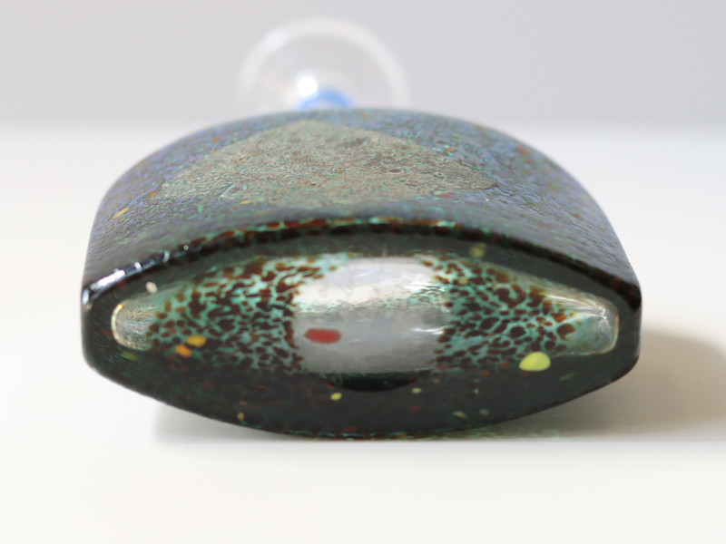 Kosta Boda （コスタ・ボダ） Bertil Vallien（バーティル・ヴァリーン）Satellite bottle vase blue 89251 │ 北欧 スウェーデン ヴィンテージ 一輪挿し ガラス