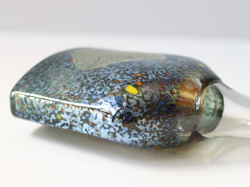 Kosta Boda （コスタ・ボダ） Bertil Vallien（バーティル・ヴァリーン）Satellite bottle vase blue 89251 │ 北欧 スウェーデン ヴィンテージ 一輪挿し ガラス