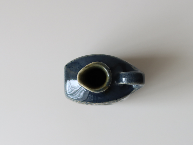 Michael Andersen&son handle vase blue │ 北欧ヴィンテージ デンマーク 花瓶 陶磁器