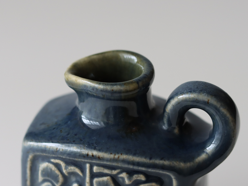 Michael Andersen&son handle vase blue │ 北欧ヴィンテージ デンマーク 花瓶 陶磁器