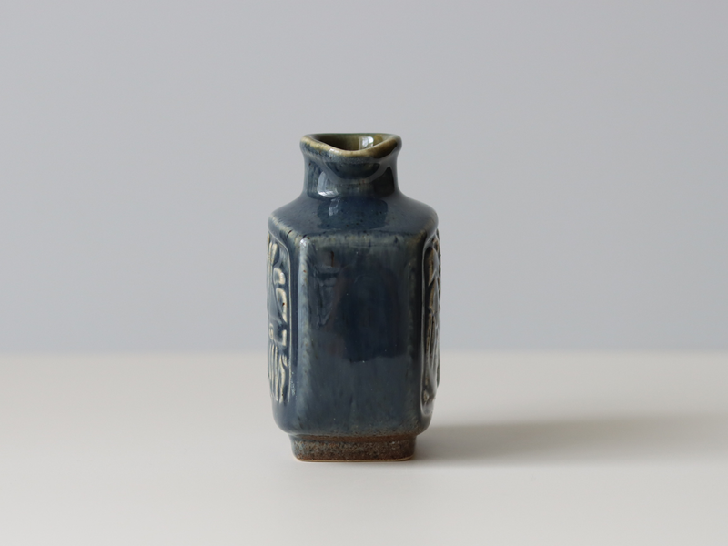 Michael Andersen&son handle vase blue │ 北欧ヴィンテージ デンマーク 花瓶 陶磁器